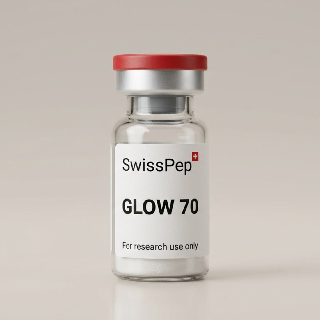 GLOW 70 (BPC-157 + GHK-Cu + TB-500) Forschungspeptid Vial