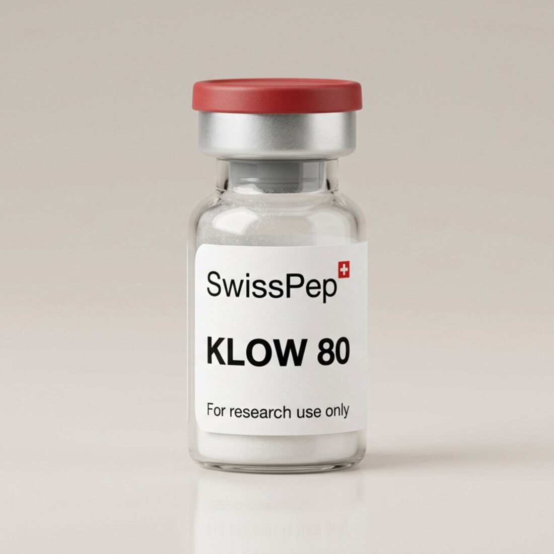KLOW 80mg (BPC-157 + TB-500 + GHK-Cu + KPV) Forschungspeptid Vial