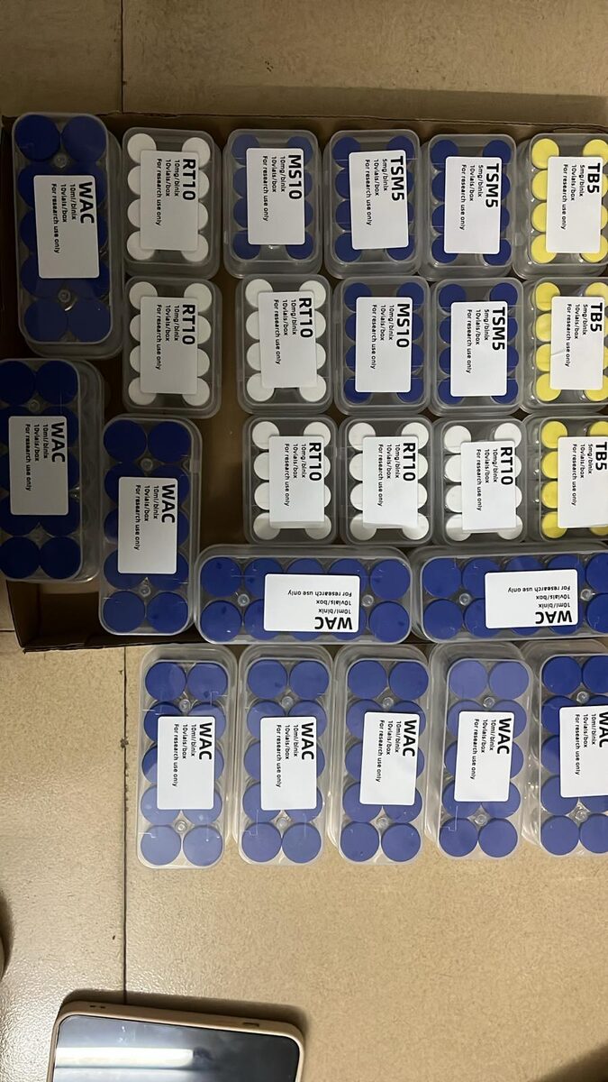 Research use only label with product code